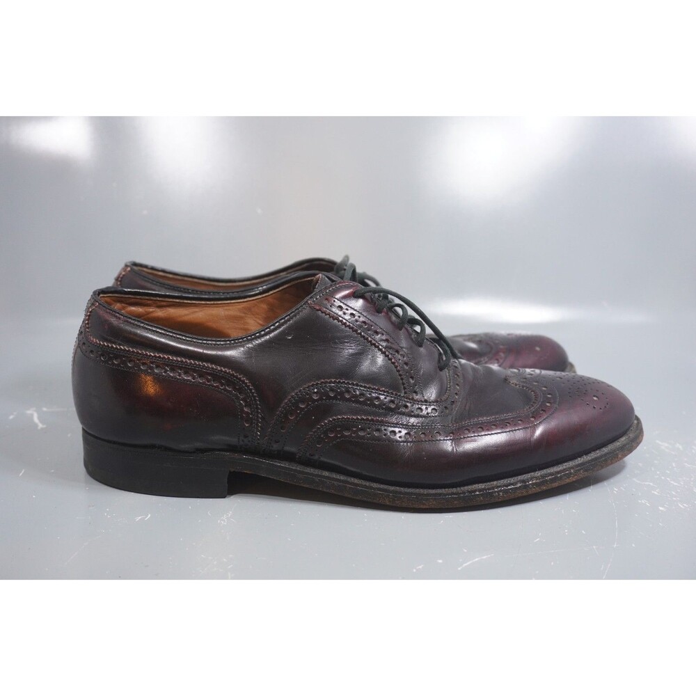 Johnston & Murphy Leather Wingtip Loafer Men's Size 10.5E Oxblood Burgundy Brown